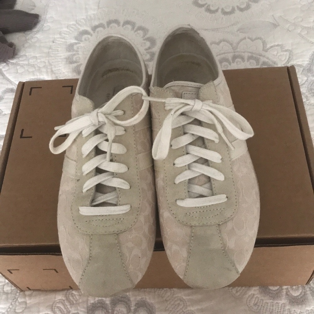 Coach Tania sneakers with suede detailing.